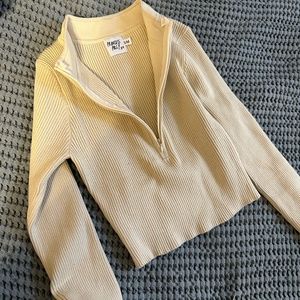 Womens Cropped Tight Long Sleeve